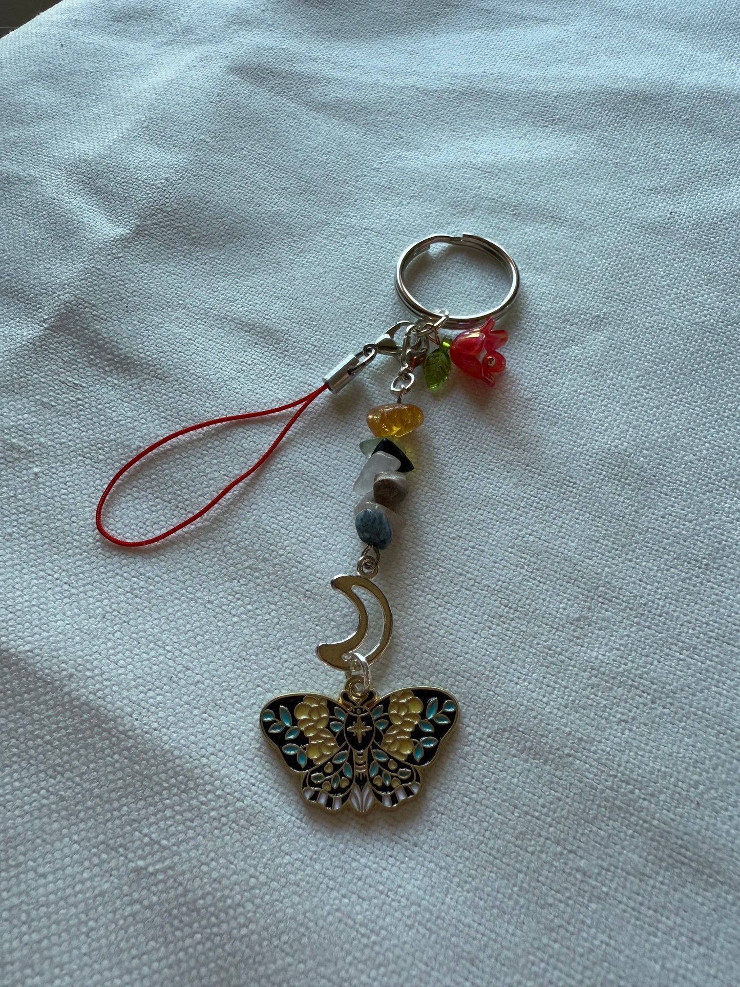 Whimsy Moth Keychains