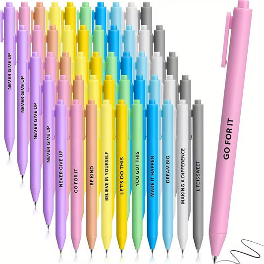 Positive Affirmation Pens || Employee Thank You || Retractable Ballpoint
