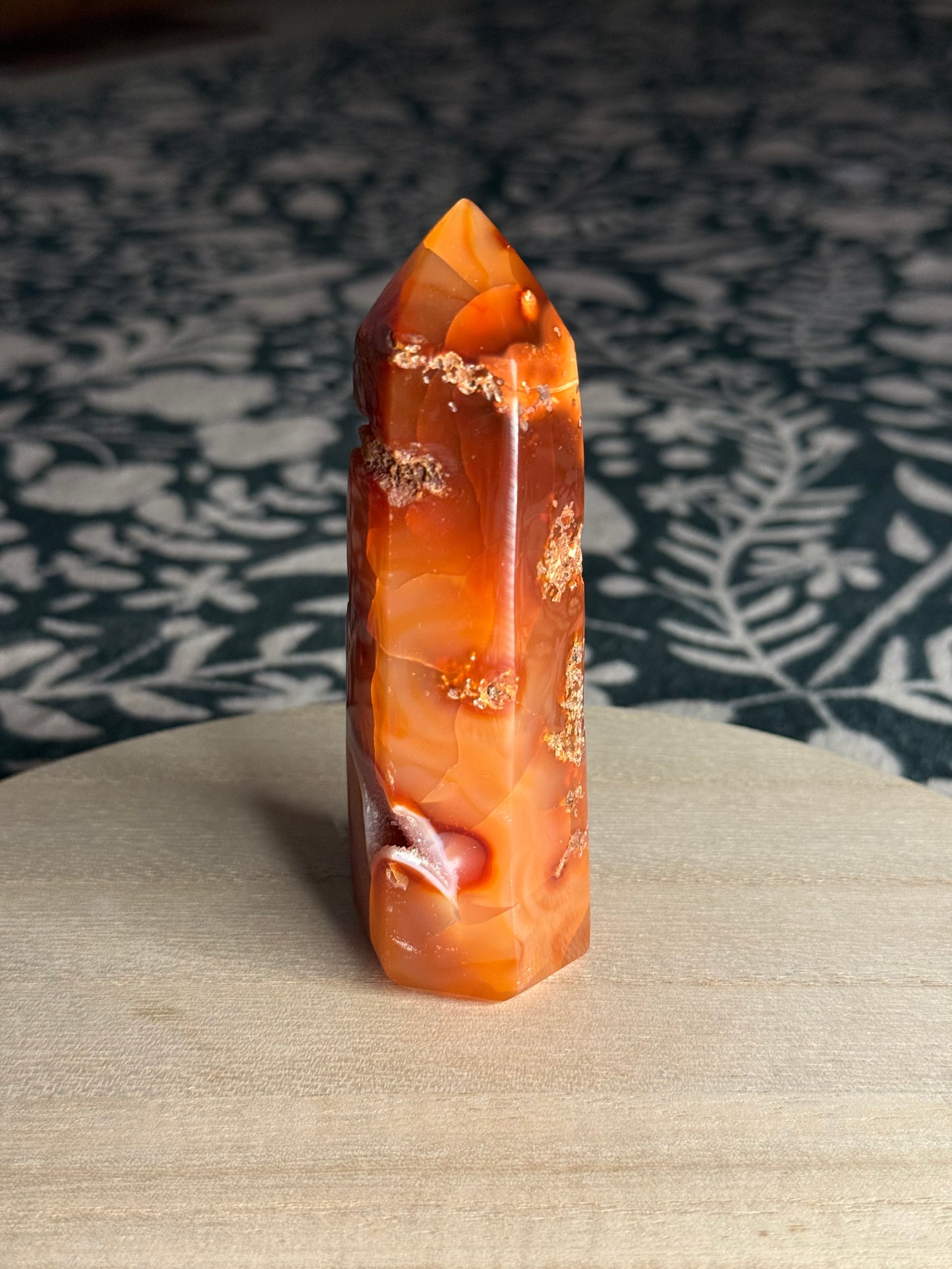 Carnelian Druzy Tower