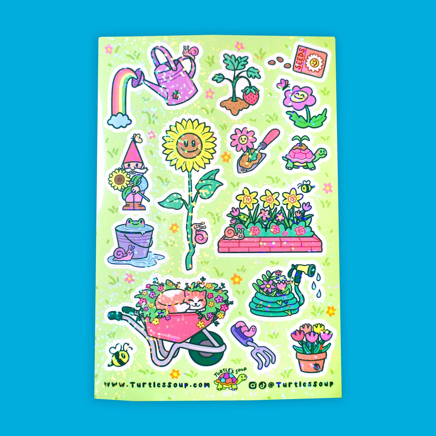 Gorgeous Gardens Vinyl Sticker Sheet