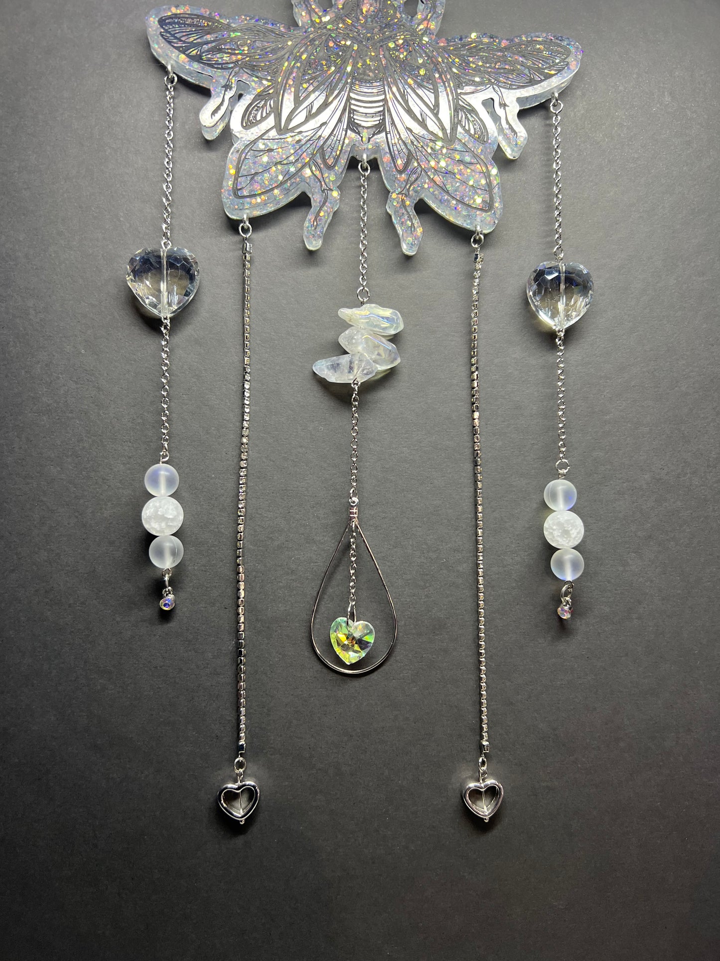 Moth Crystal Suncatchers