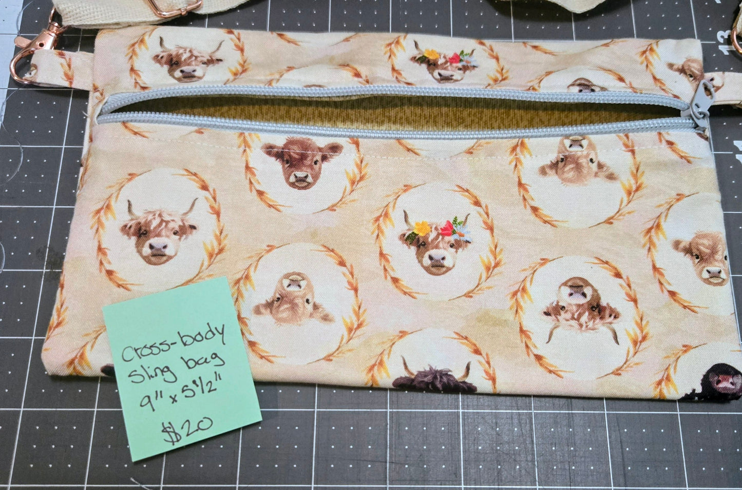 Sling Bag || Handcrafted || Upcycled Fabric