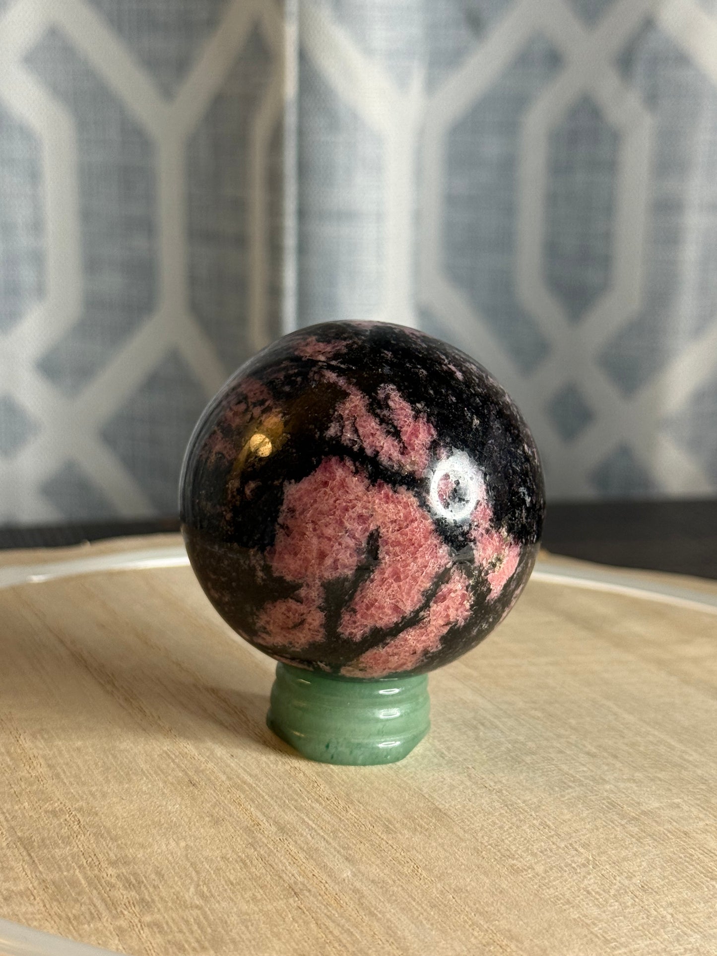 Rhodonite Sphere