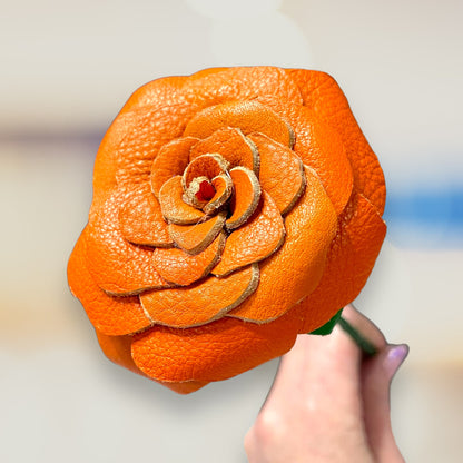 Orange Leather Rose