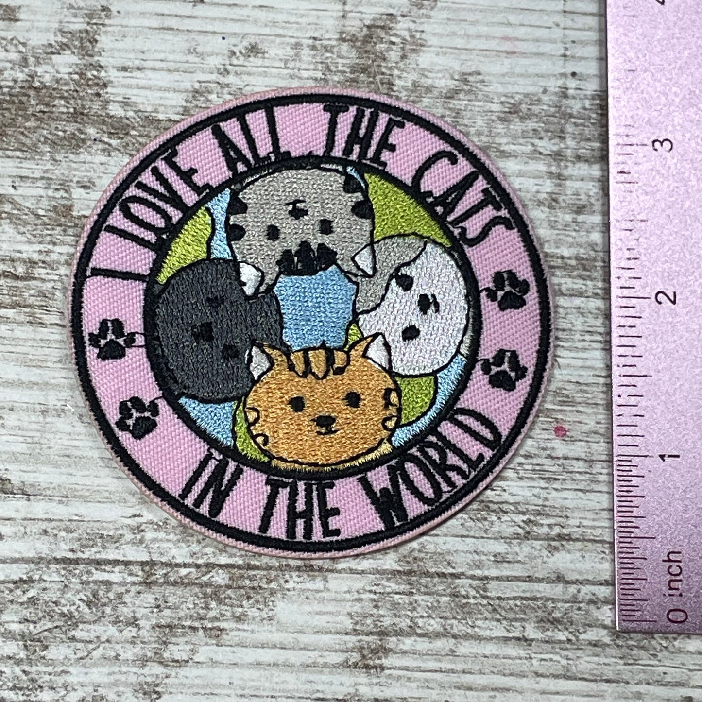 I Love All The Cats In The World Patch