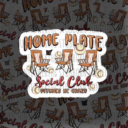 Home Plate Social Club Sticker