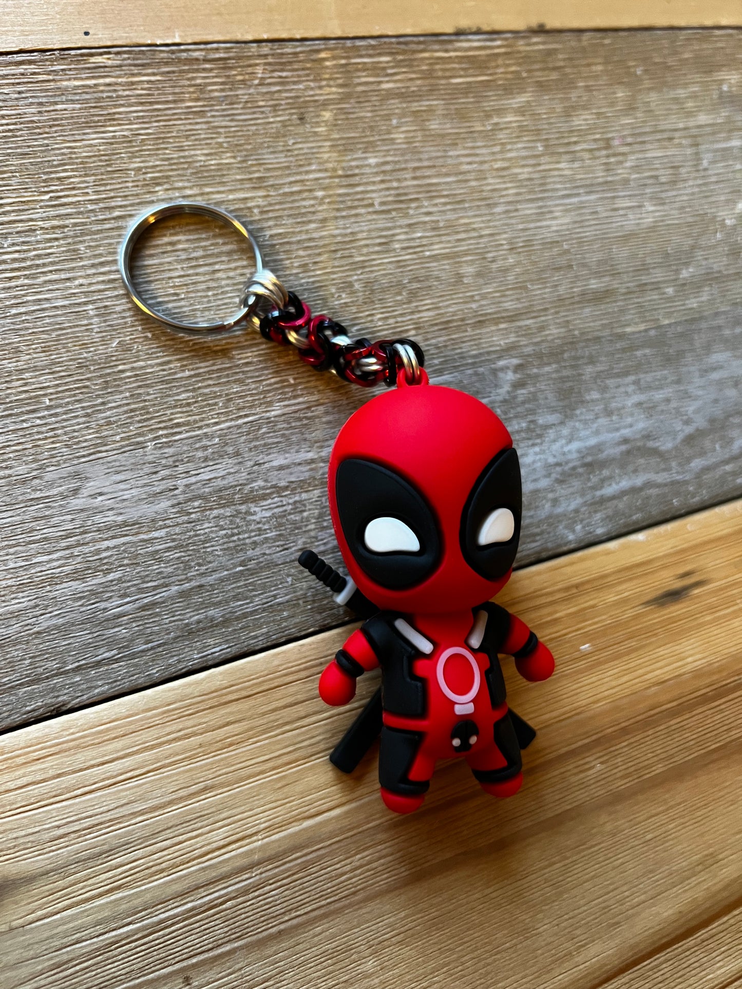 Chainmail Deadpool Keychains