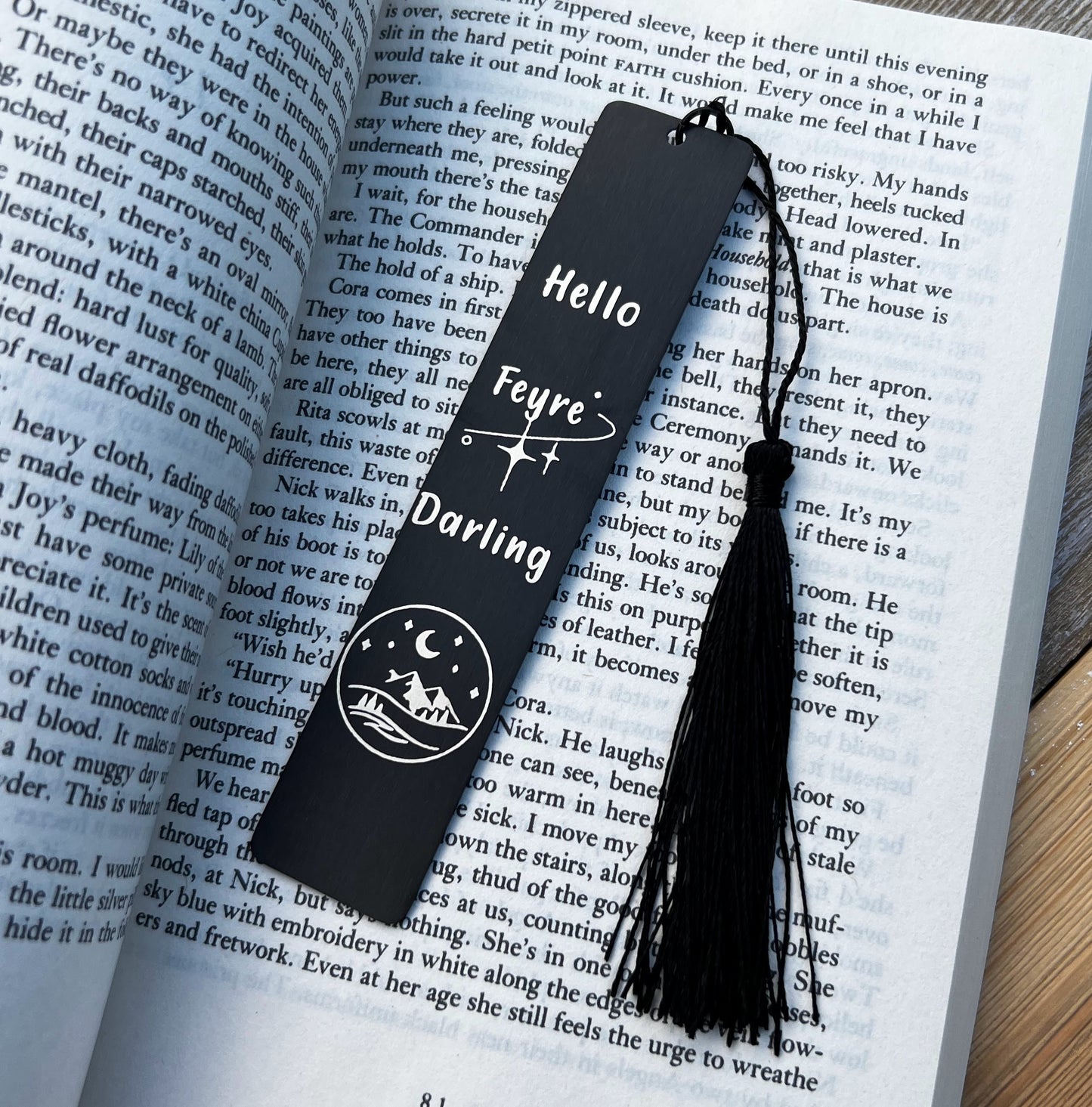 Hello Feyre Darling Metal Bookmark