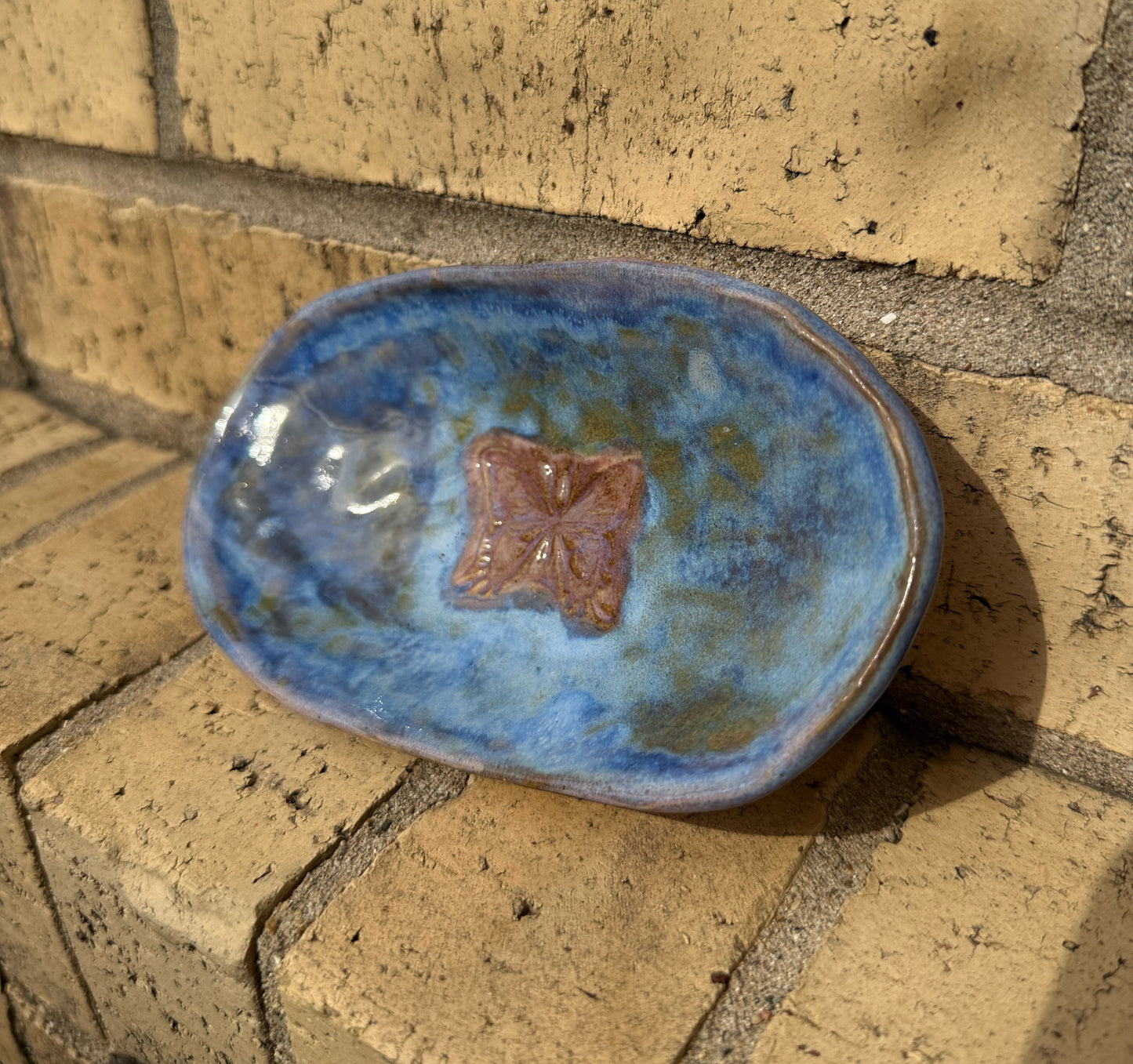 Butterfly Pottery Trinket Tray