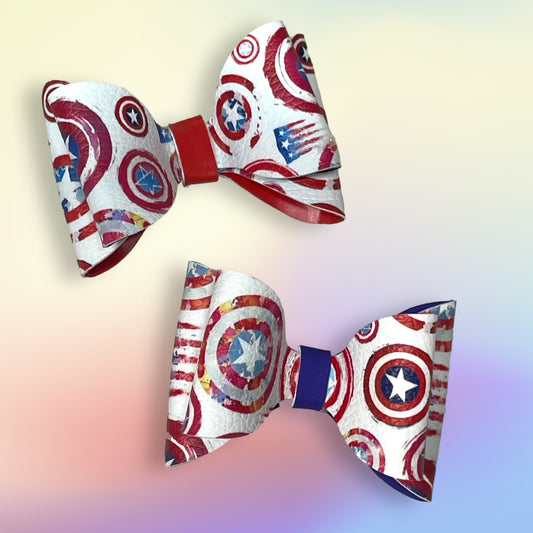 Patriotic Hero Hair Bows