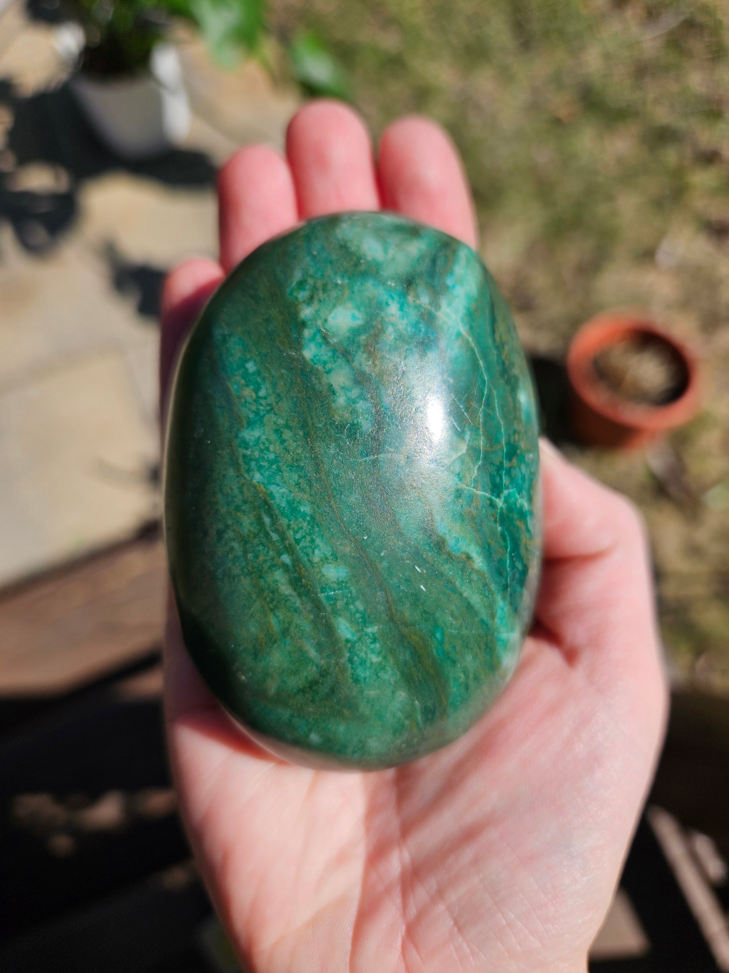 Verdite Palm Stones