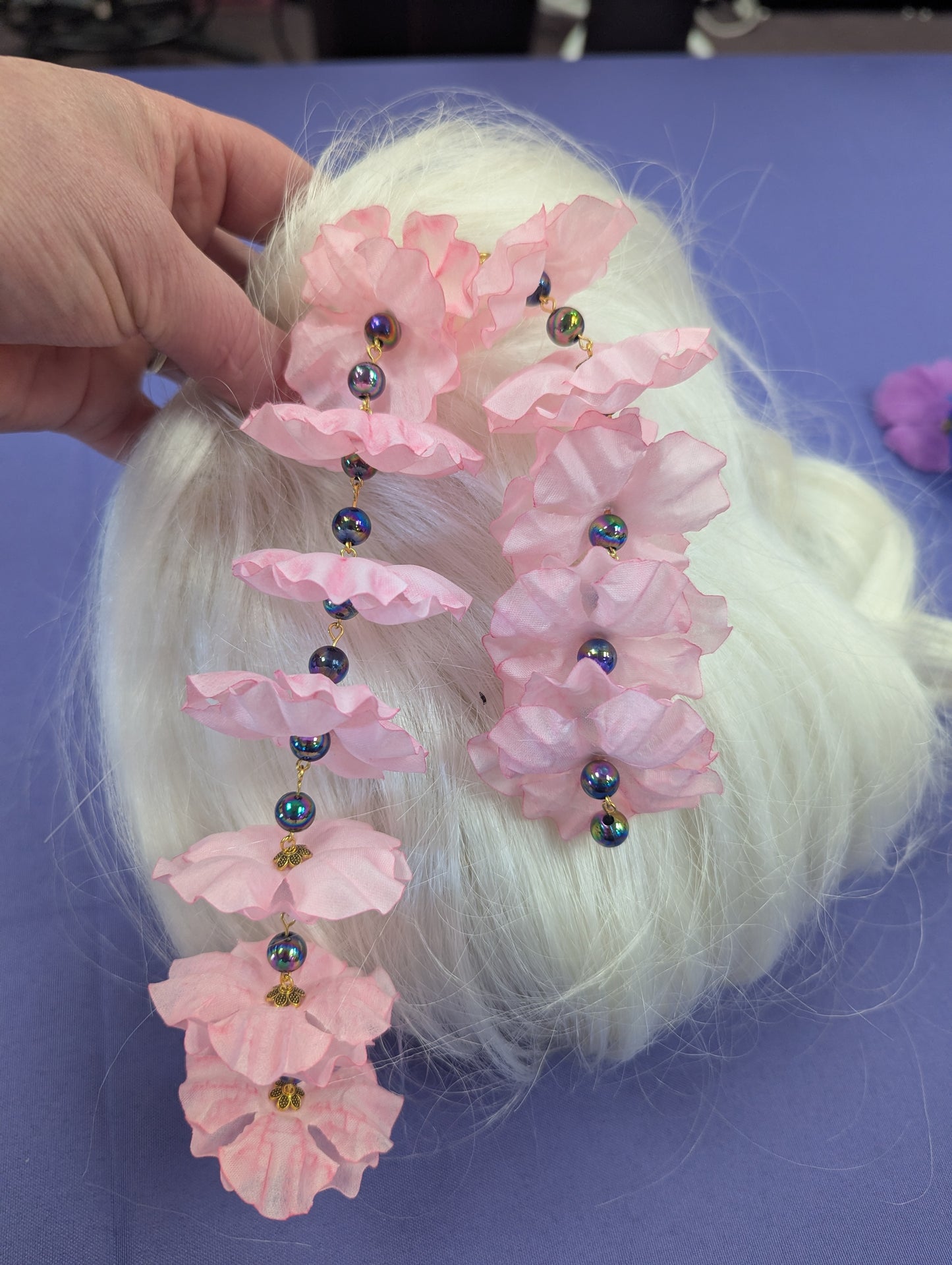 Floral Hair Picks