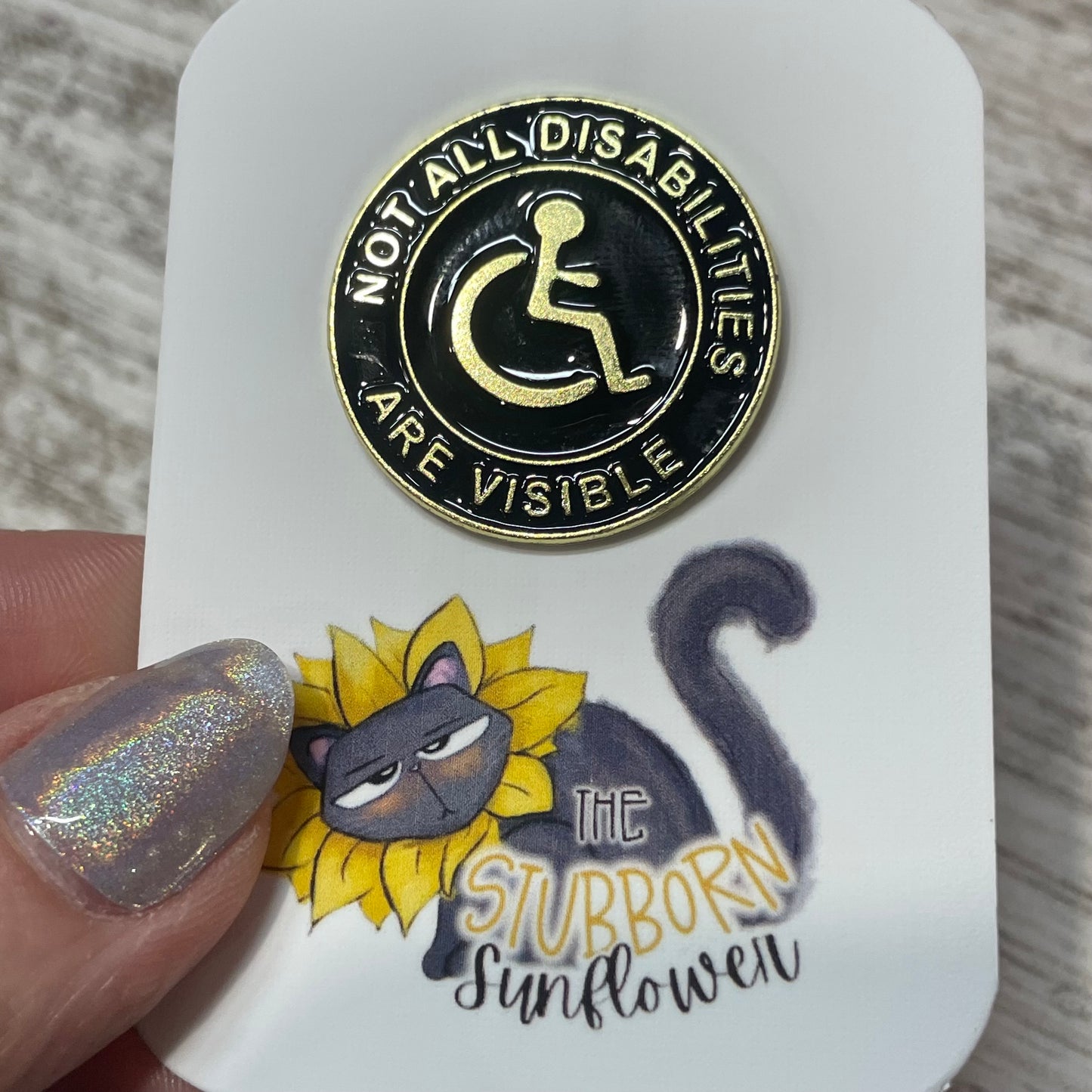 Not All Disabilities Are Visible Pin