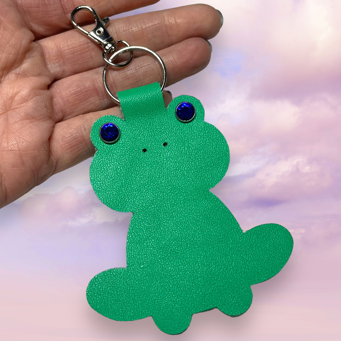 Frog Leather Keychain