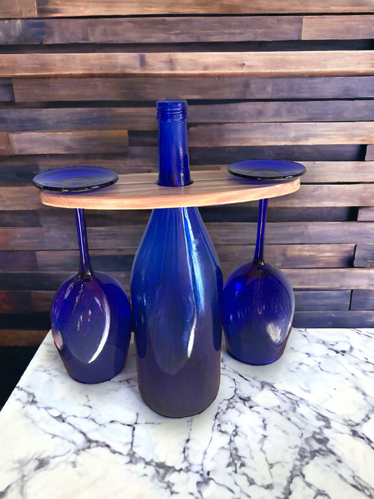 Handcrafted Wood Wine Glass Caddy