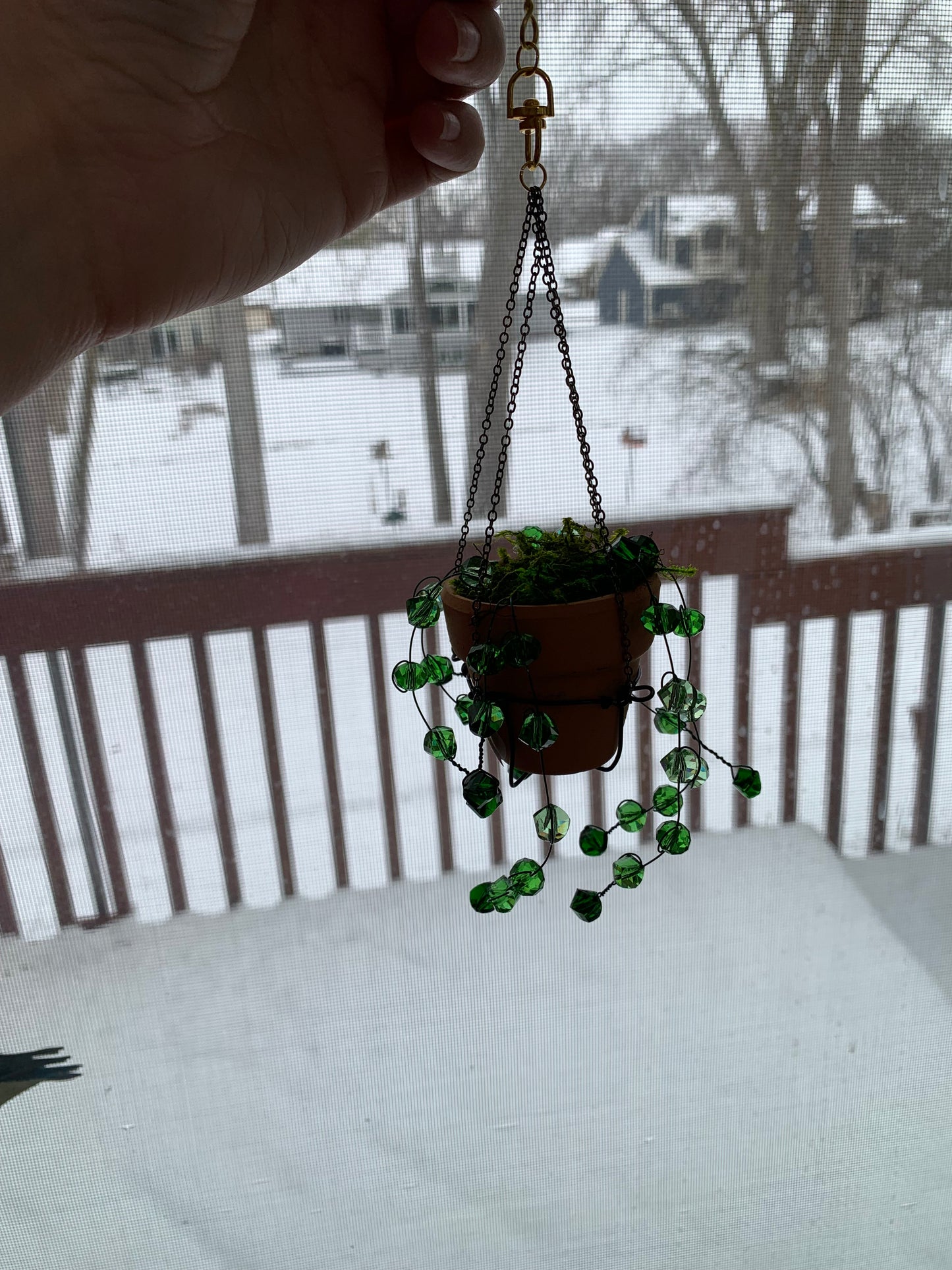 Plant Suncatchers | Crystal Beaded