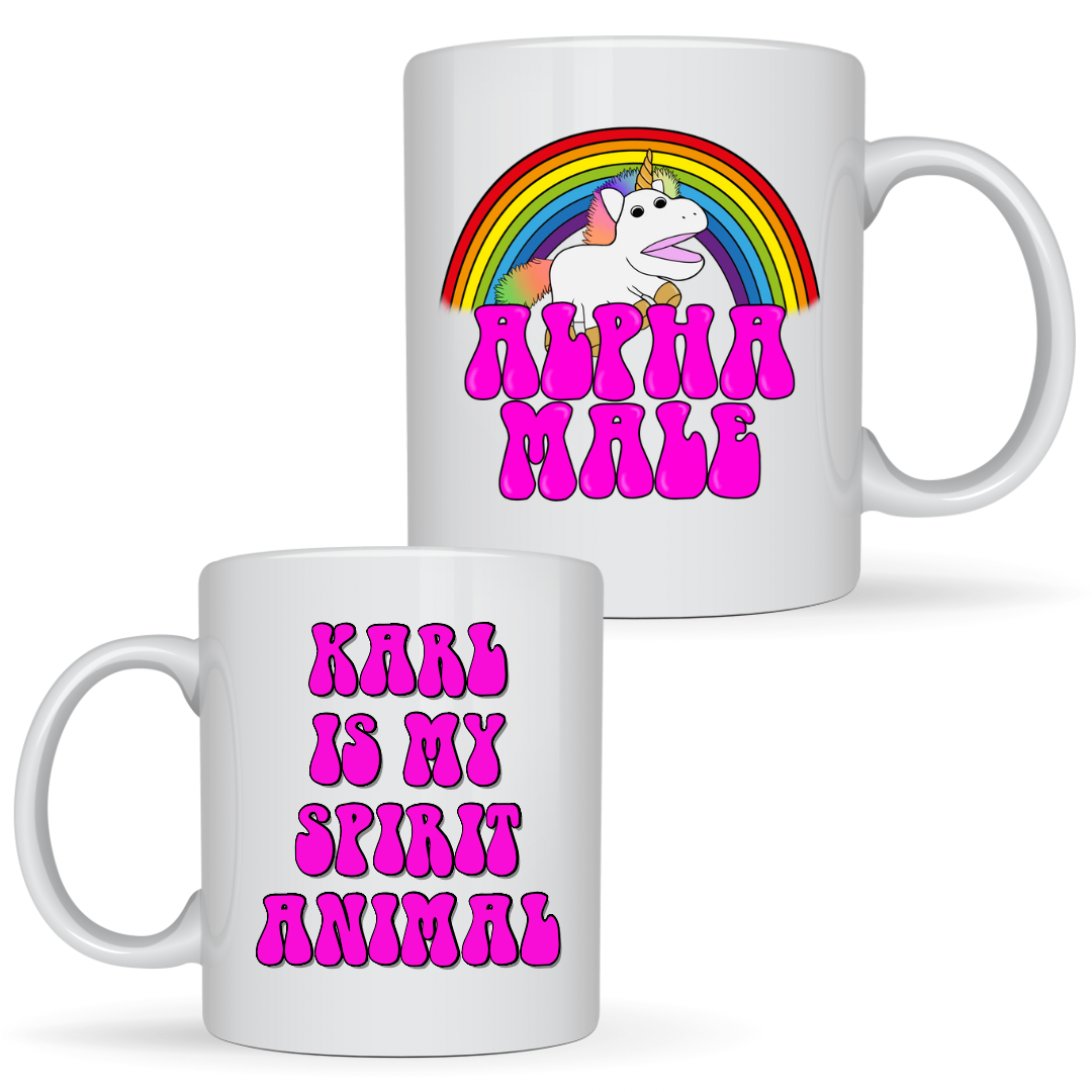 Alpha Male Karl the Unicorn Mug