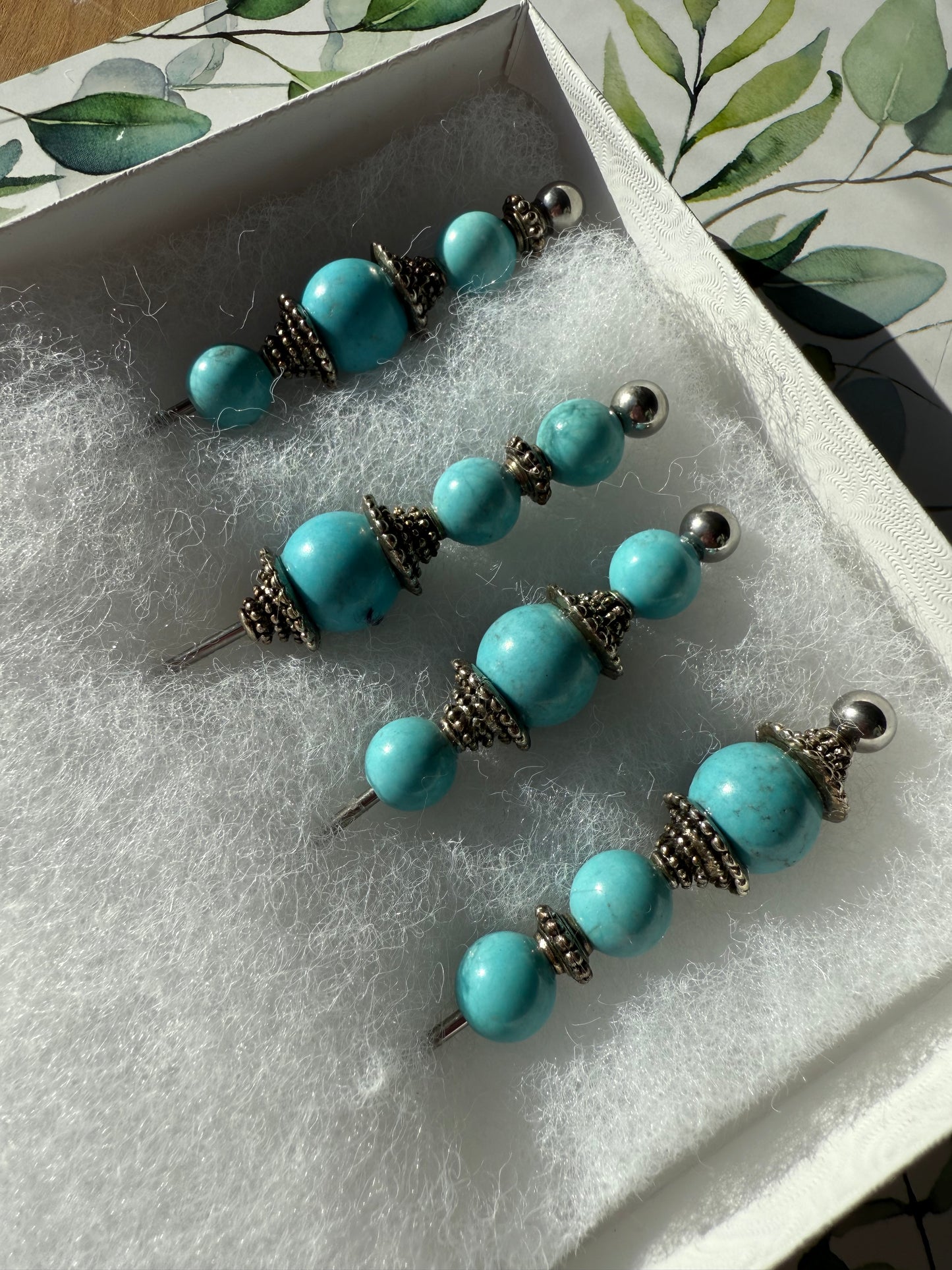 Turquoise 6” Appetizer Skewers