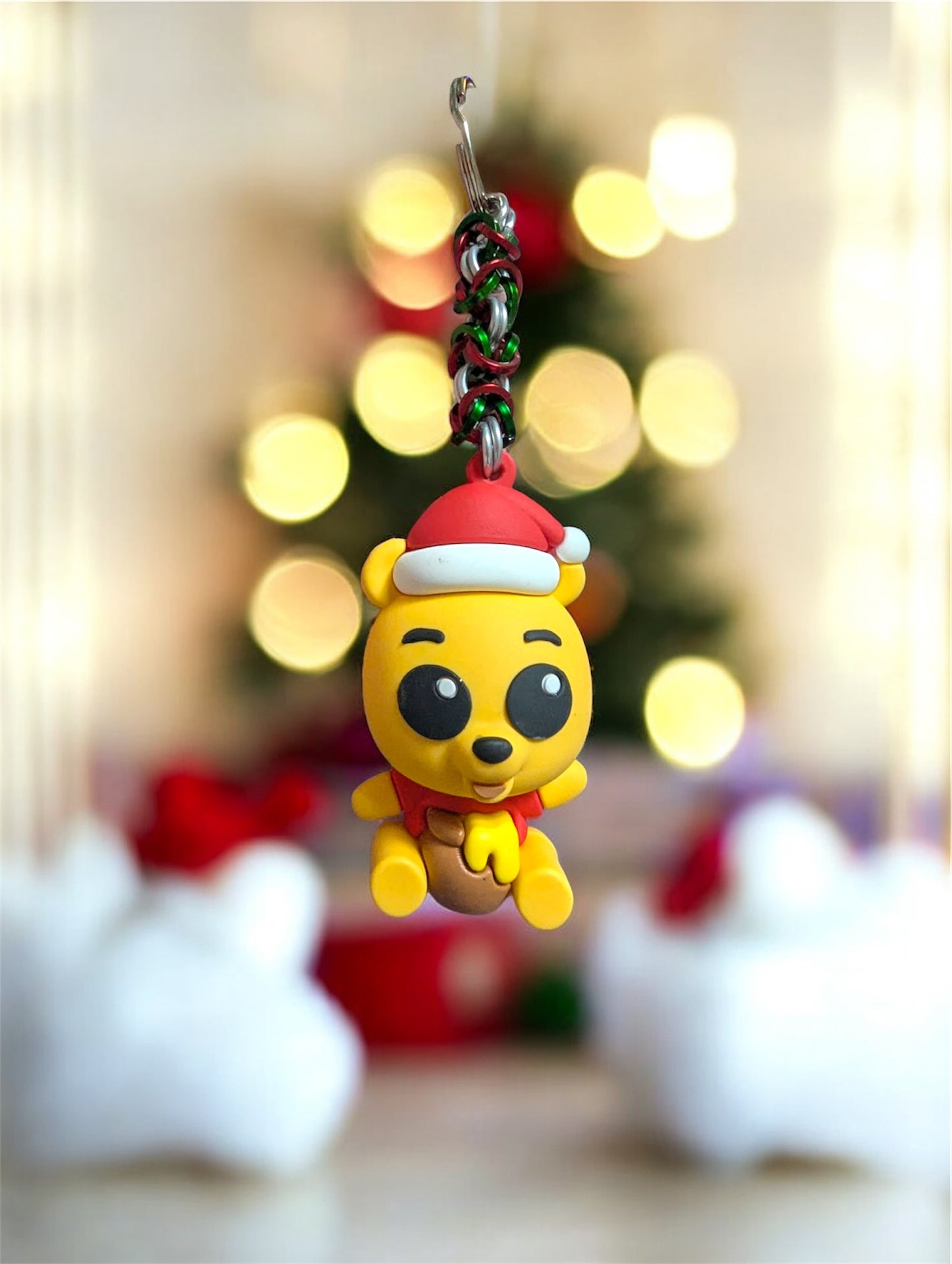 Chainmaille Christmas Themed Keychains