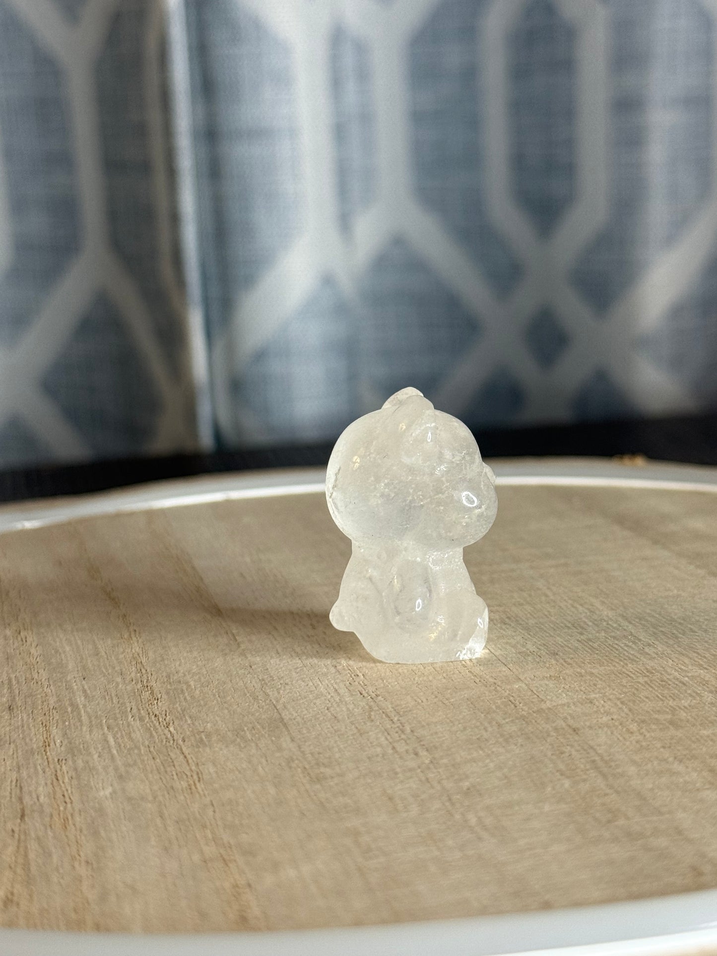 Clear Quartz Teddy Bear