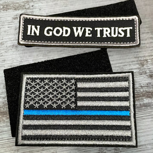 In God We Trust & Thin Blue Line Patches