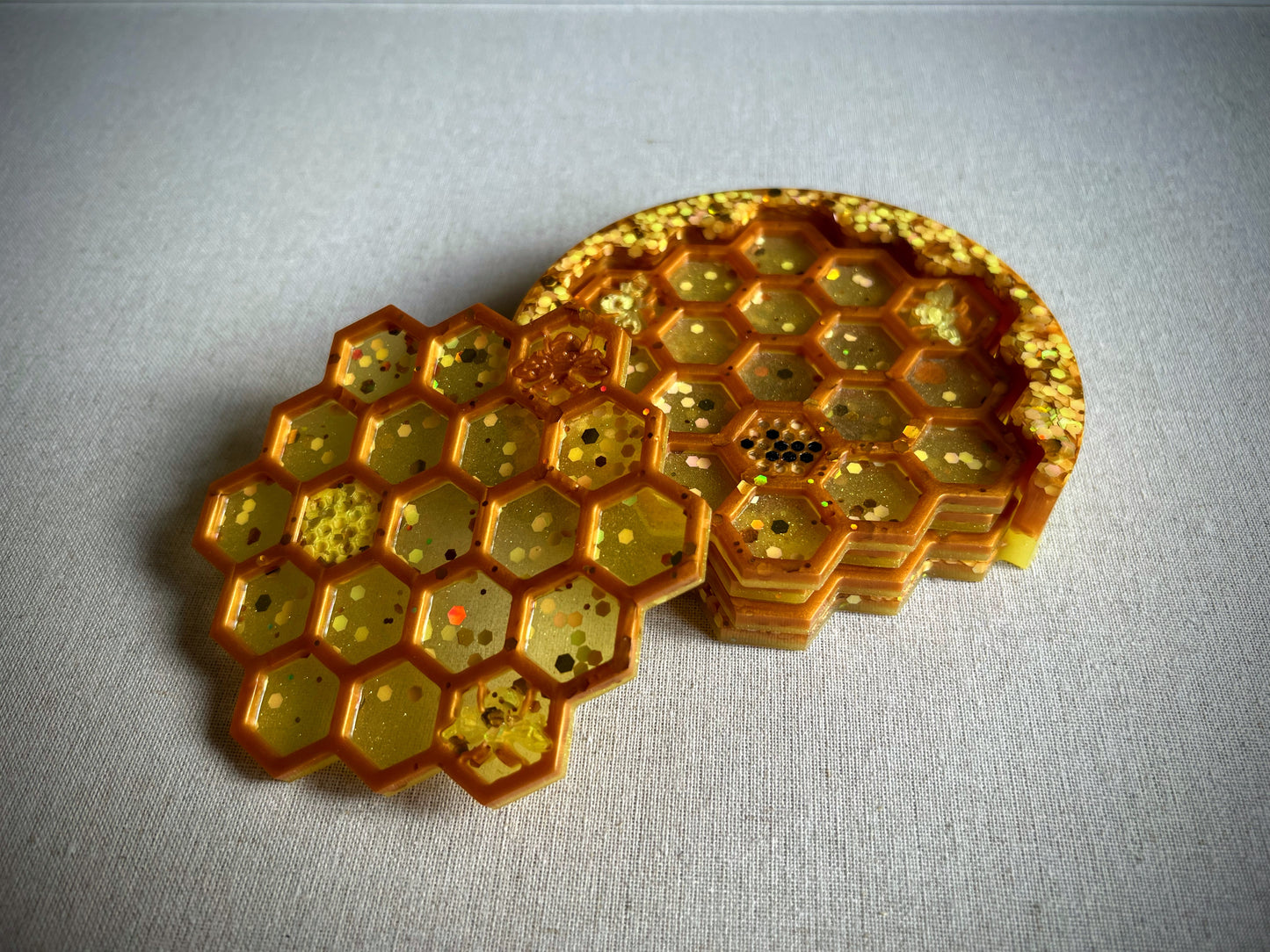 Honey Bee Coaster Set