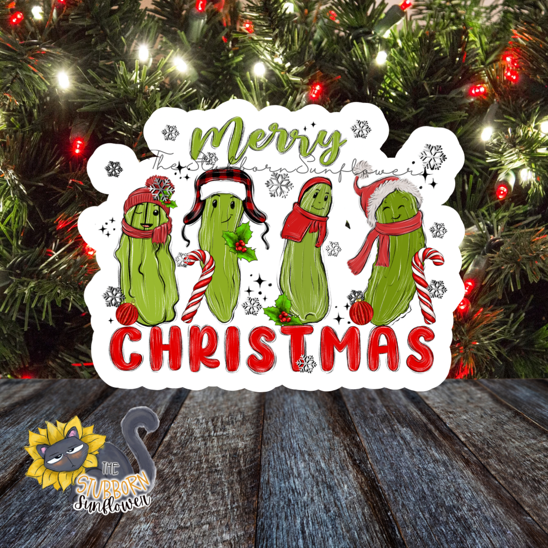 Christmas Pickles Sticker