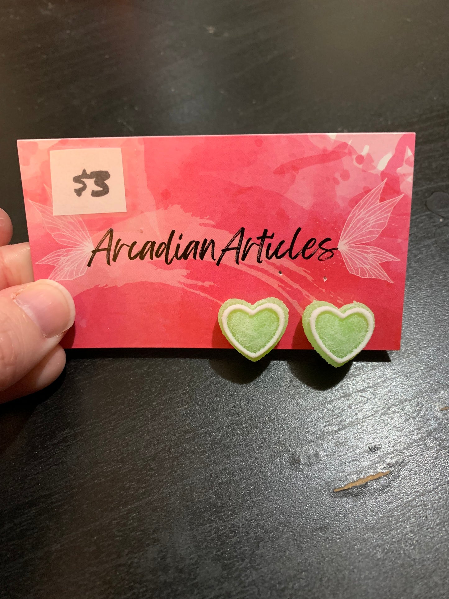 Clip On Earrings || Hearts || Novelty