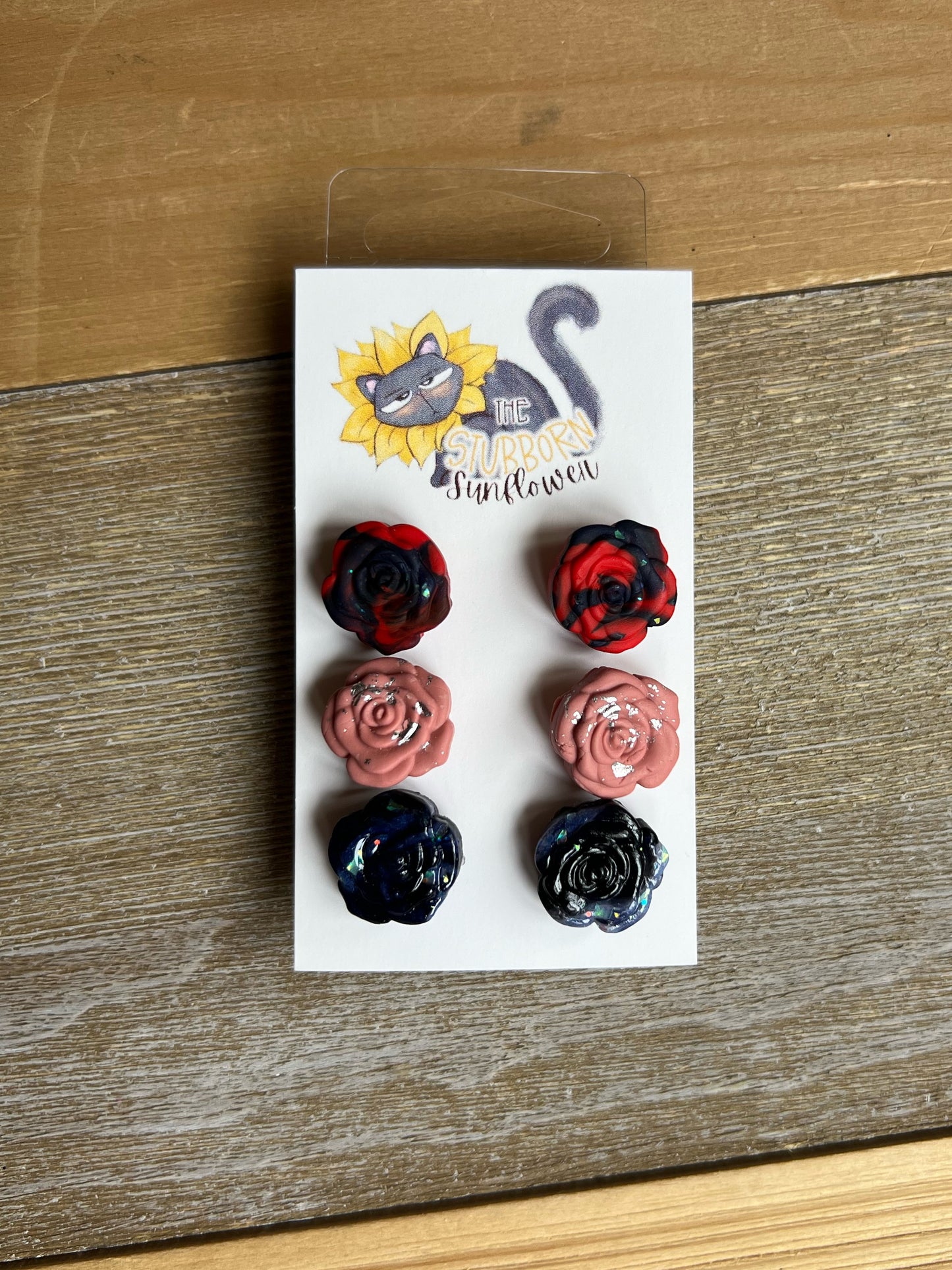 Rose Stud Earring Sets