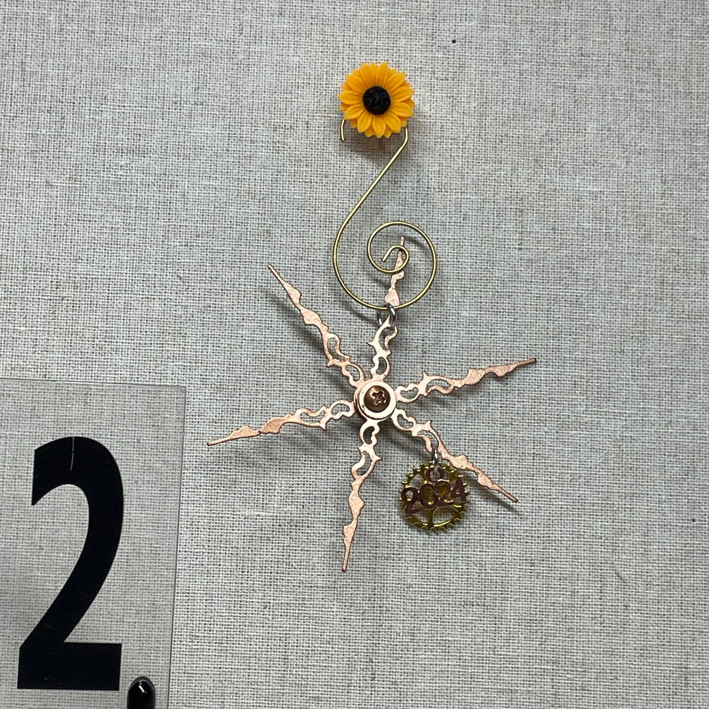 Clock Hand Snowflake Ornament