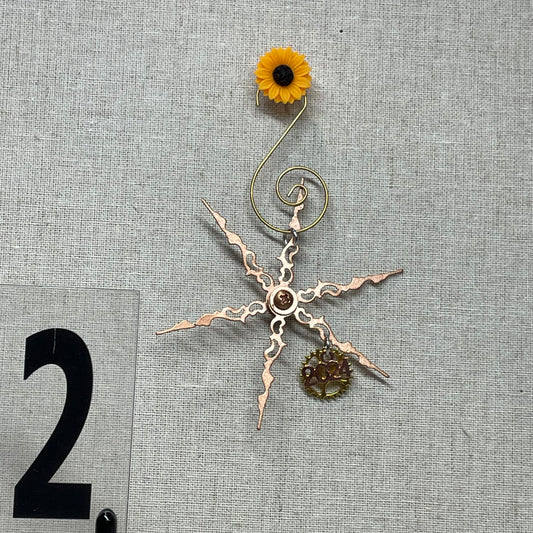 Clock Hand Snowflake Ornament