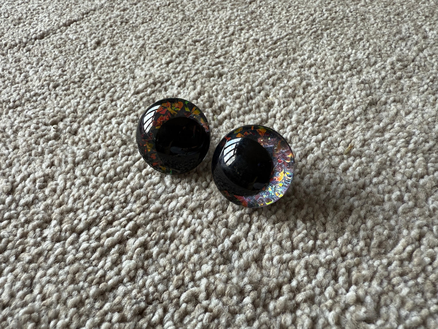 Crochet Safety Eyes | Ember Flame