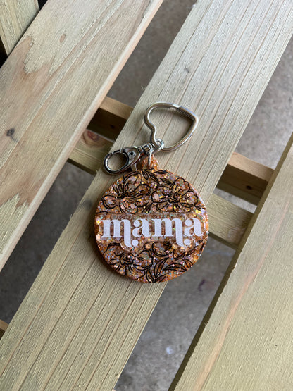 Floral Mama Keychain