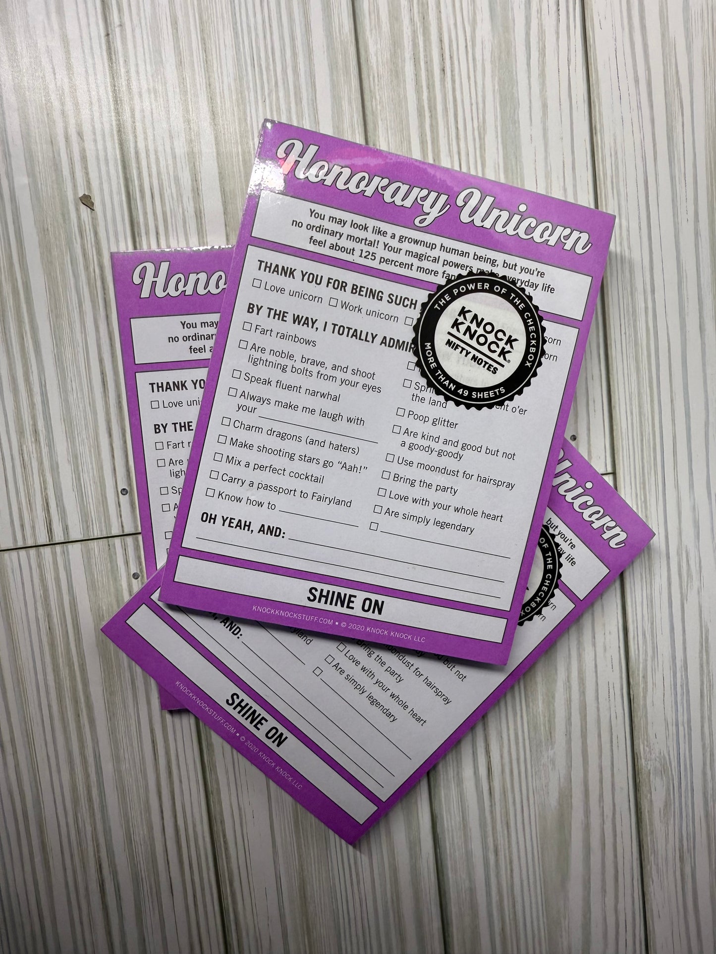 Honorary Unicorn Notepads