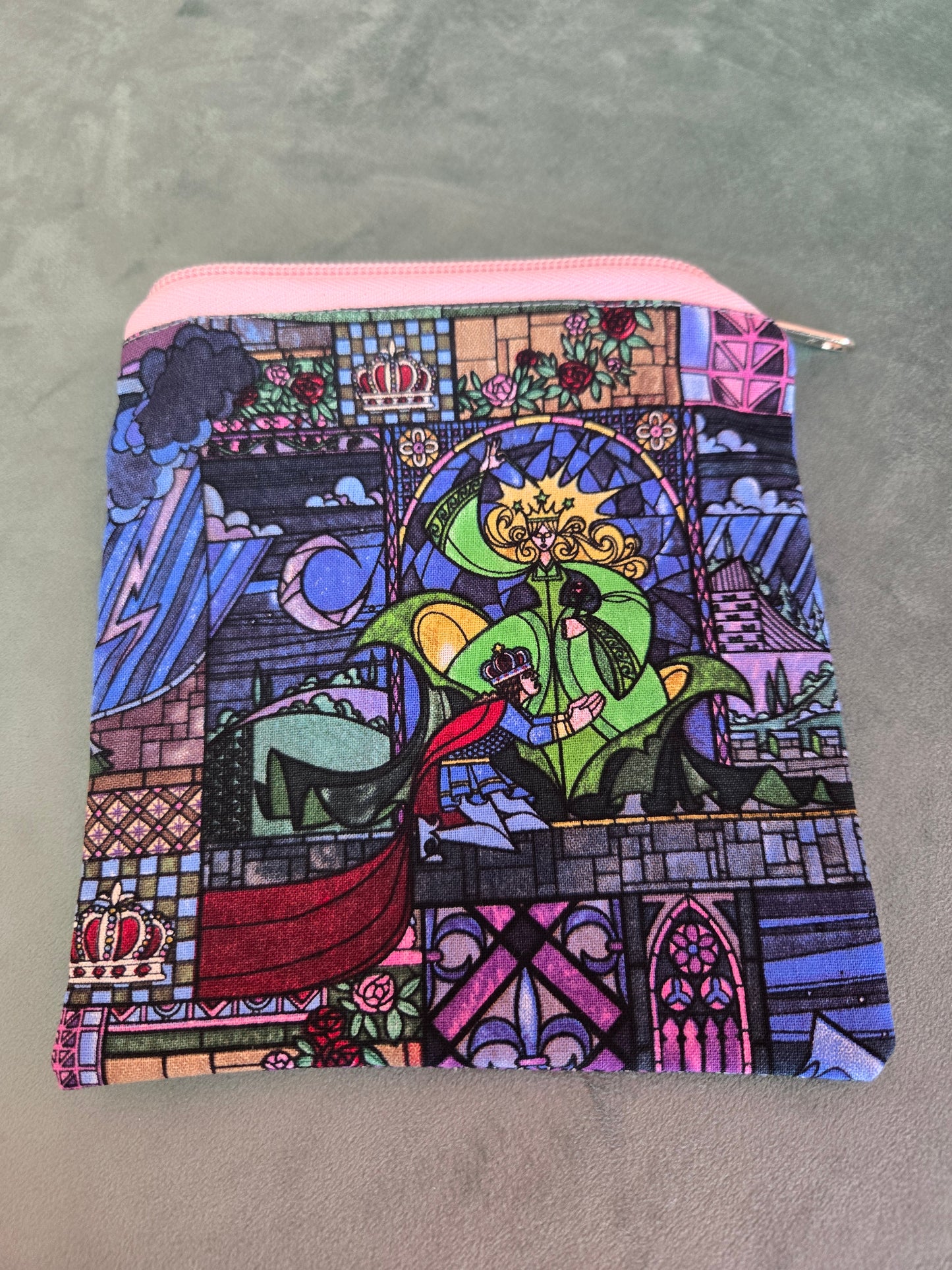 Upcycled Fabric Zipper Pouch || Repurposed Textile