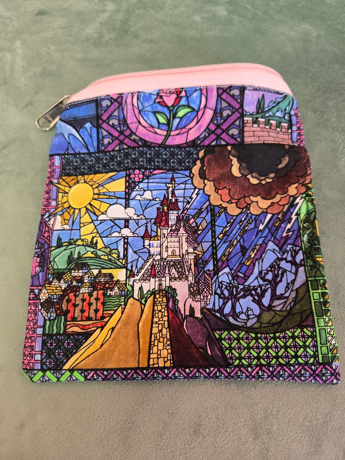 Upcycled Fabric Zipper Pouch || Repurposed Textile