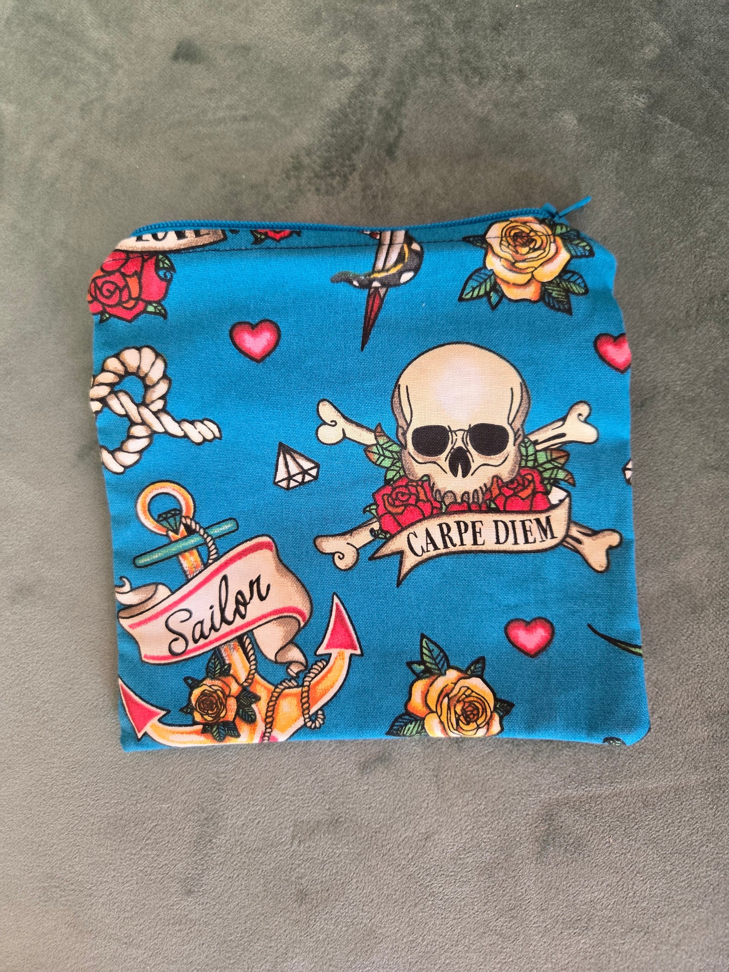 Upcycled Fabric Zipper Pouch || Repurposed Textile