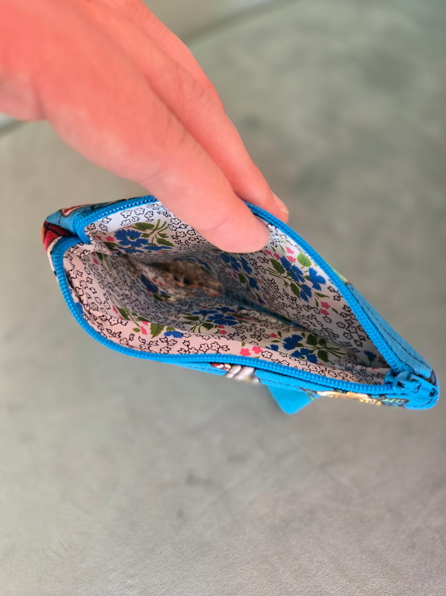 Upcycled Fabric Zipper Pouch || Repurposed Textile