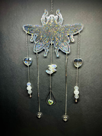 Moth Crystal Suncatchers