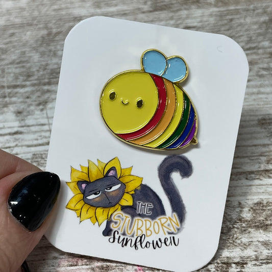 LGBT Bee Flag Pin