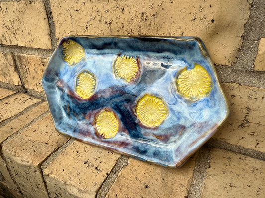 Dandelion Pottery Trinket Tray