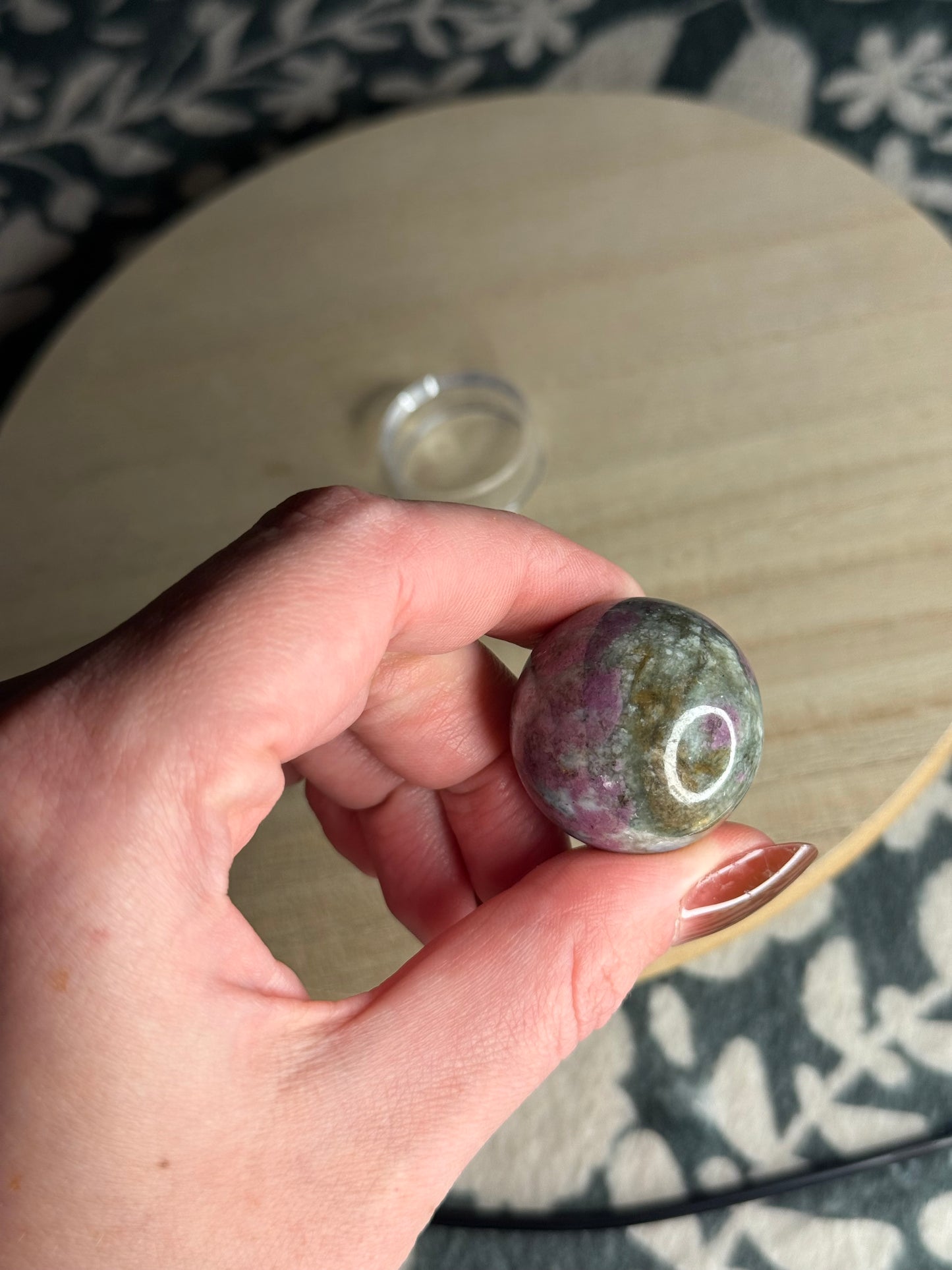 Ruby Kyanite Sphere