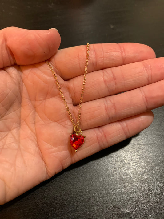 Charm Necklace | Sparkly Heart