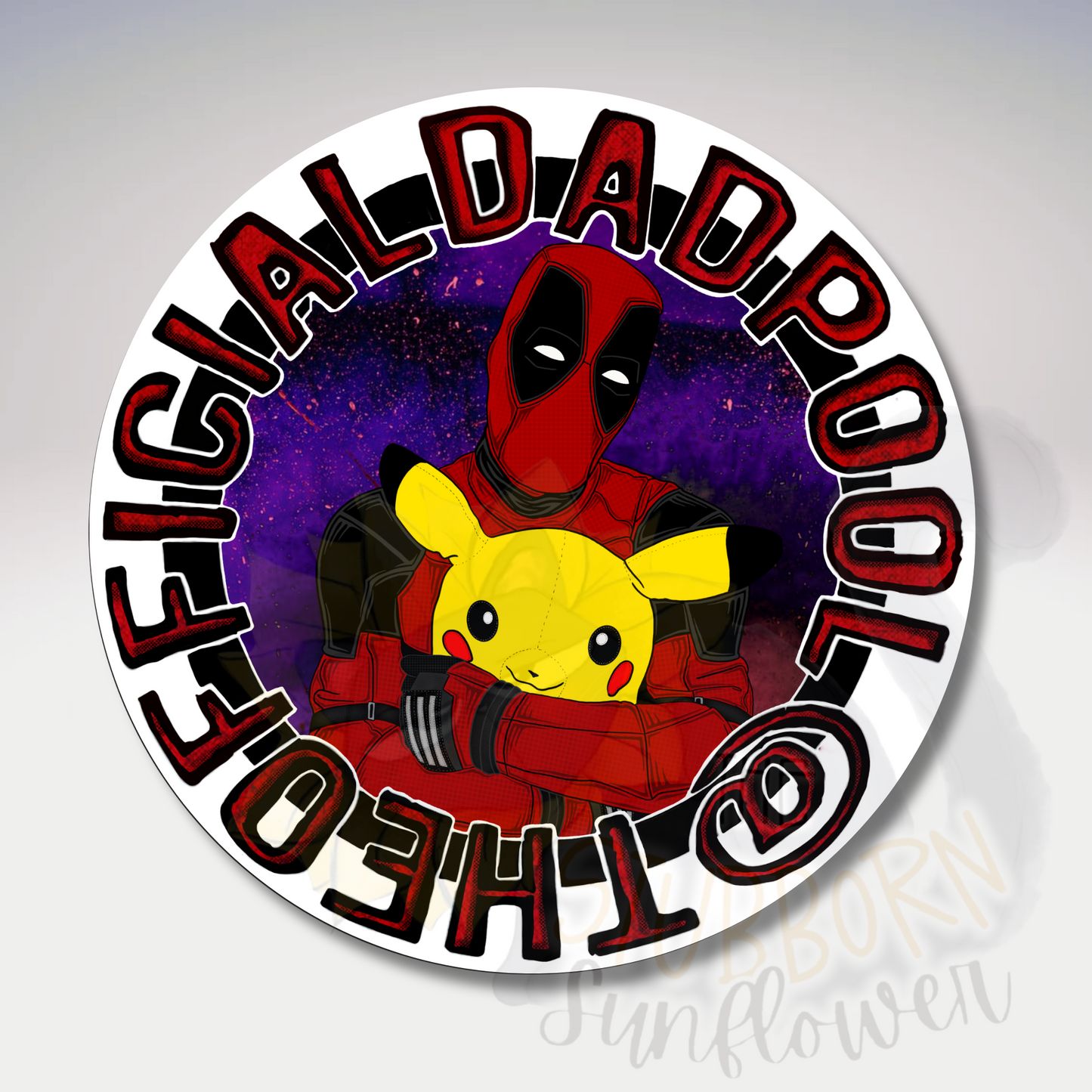 Dadpool Logo Sticker