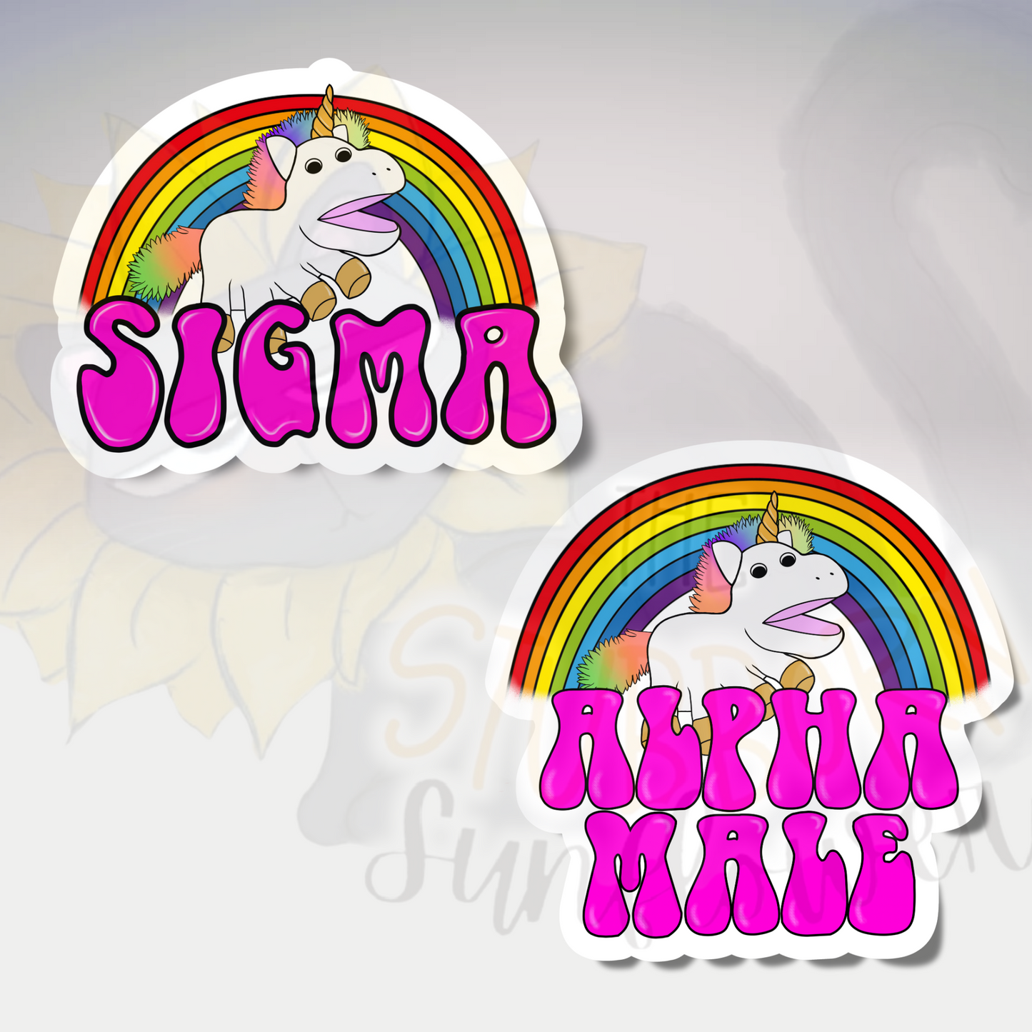 Sigma & Alpha Male Karl Stickers