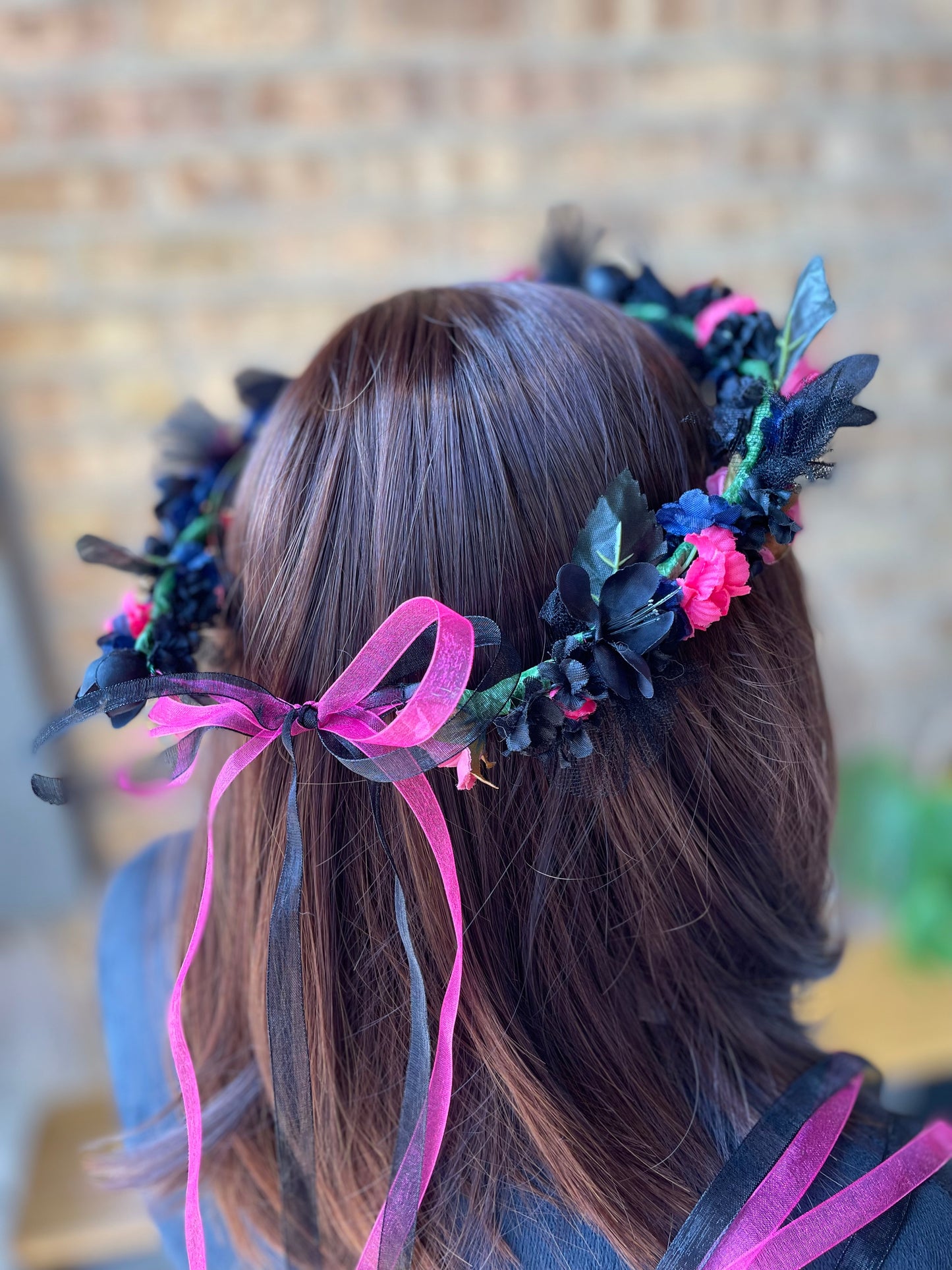 Emo Barbie Flower Crown - Adult