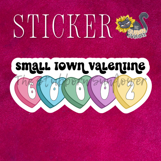 Small Town Valentine Sticker / 60002