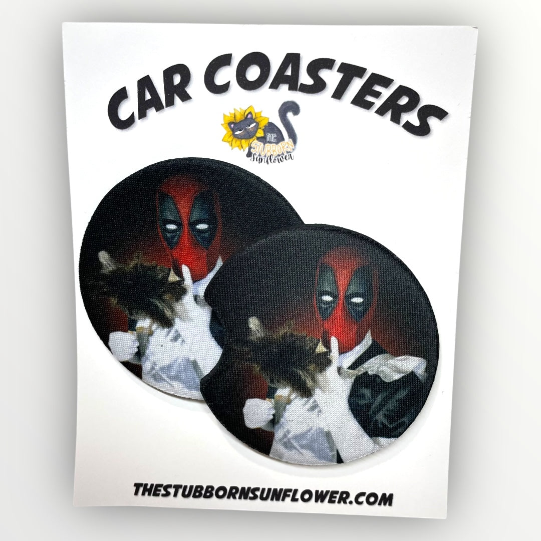 Dadpool Car Coasters