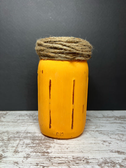 Rustic Mason Jar Vases