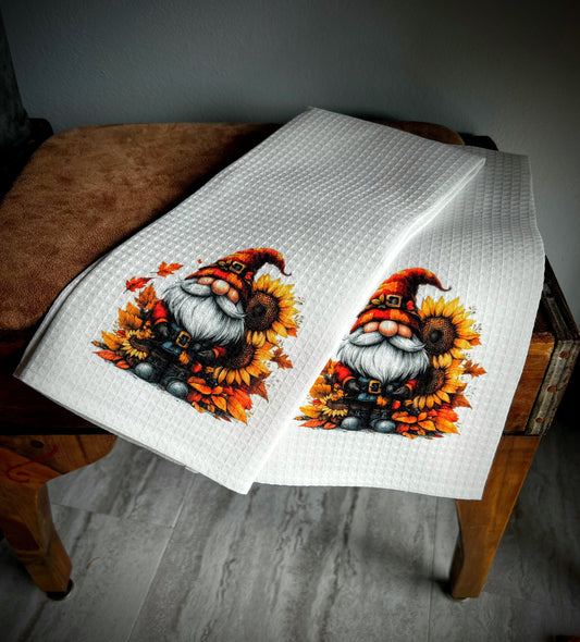 Fall Gnome Tea Towels